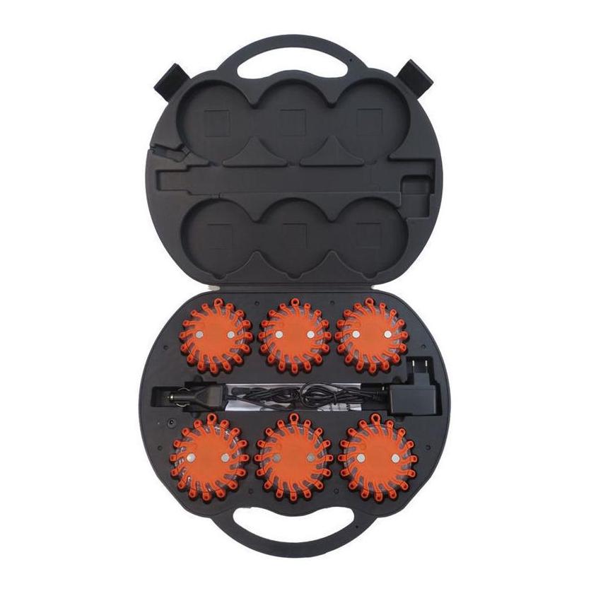 YONC Voyant lumineux / radar LED - rouge - coffret 6x piles