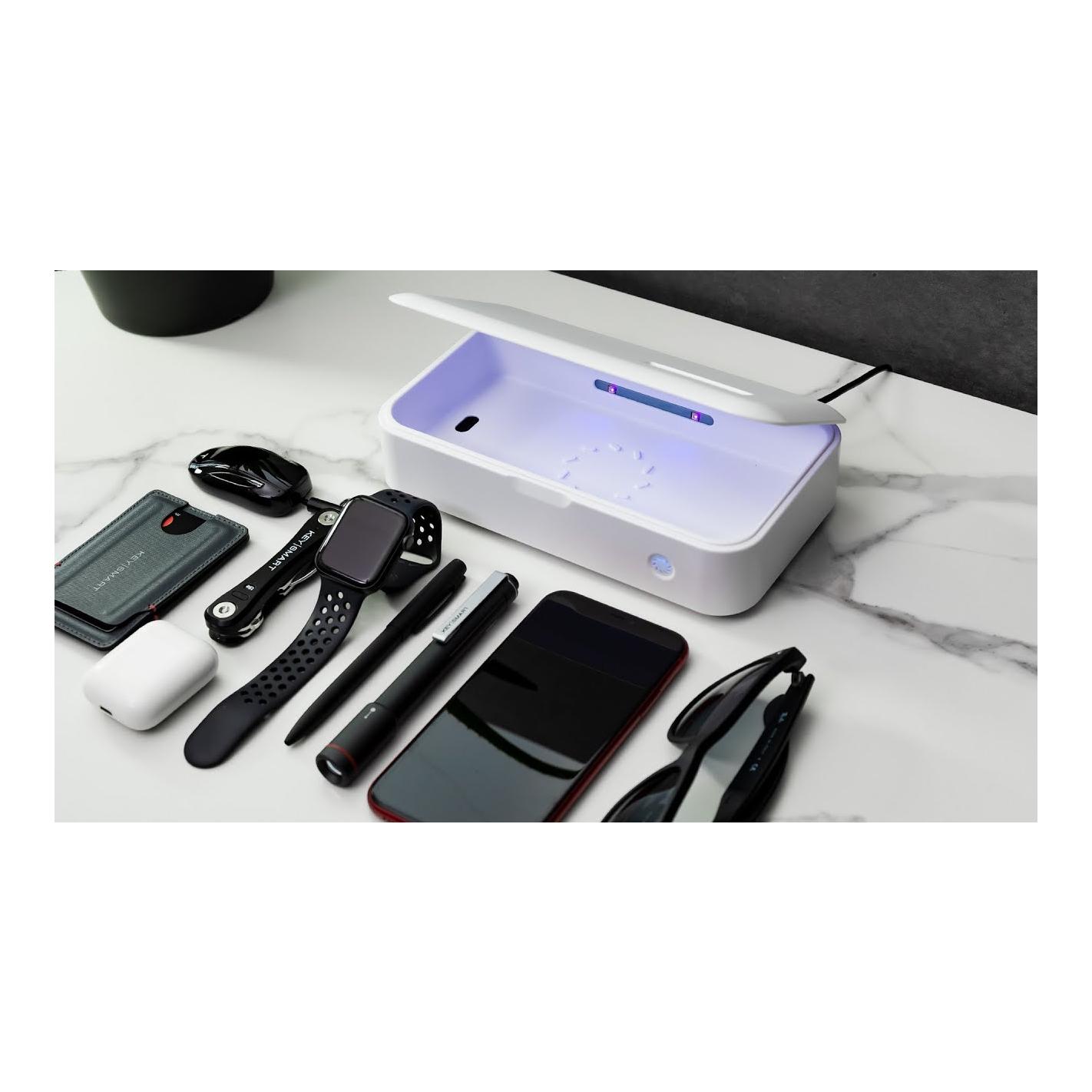 KeySmart CleanTray | stérilisant lumière UV - Blanc