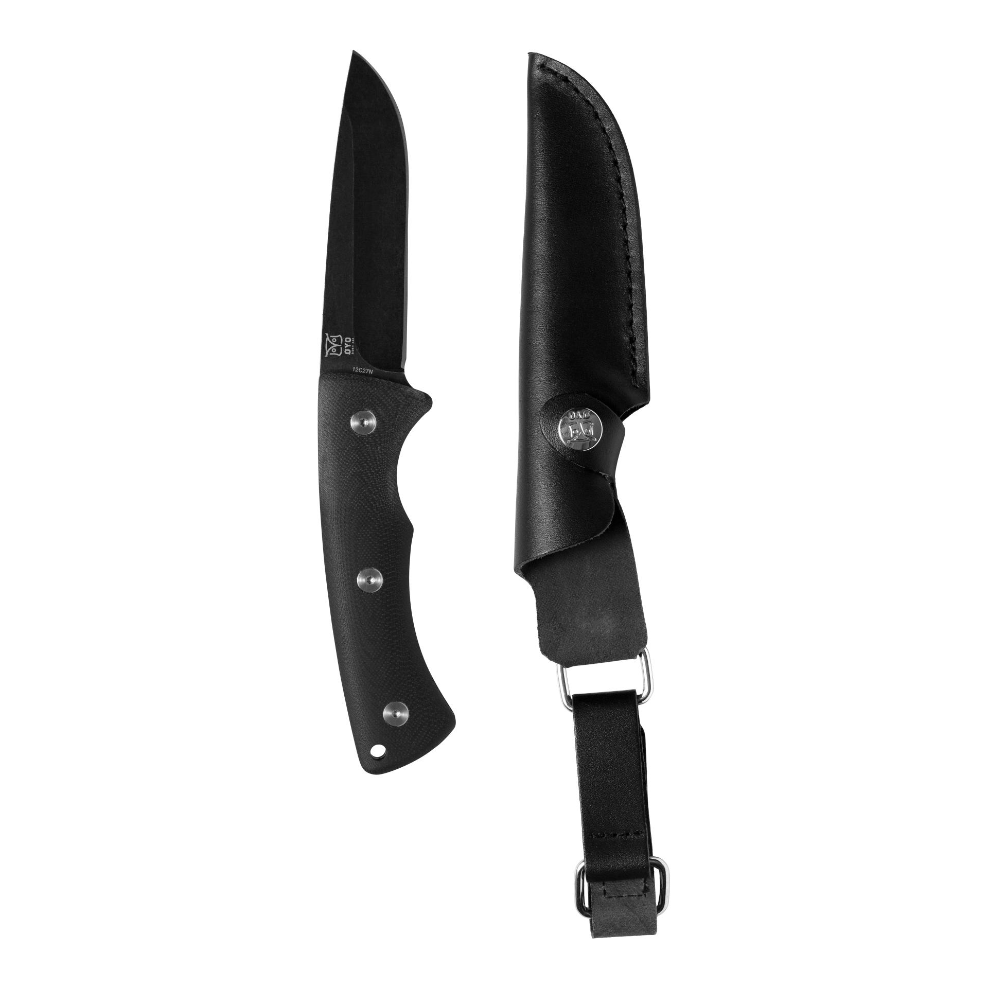 Øyo FALTEKIND - Jagd/Outdoormesser mit Lederscheide (Full Tang)