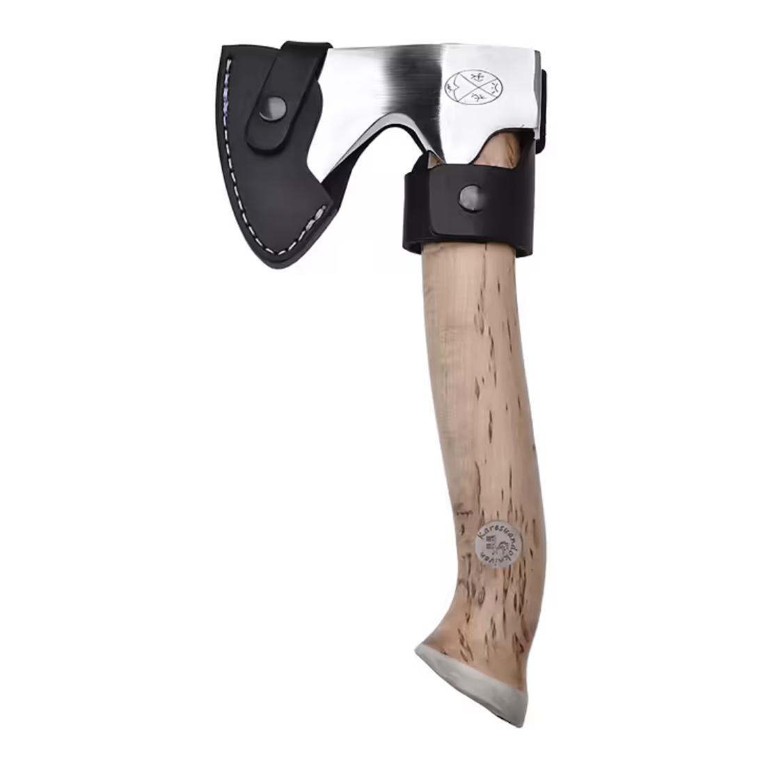 Karesuando Stuorra Aksu - Jagdaxt mit Lederscheide