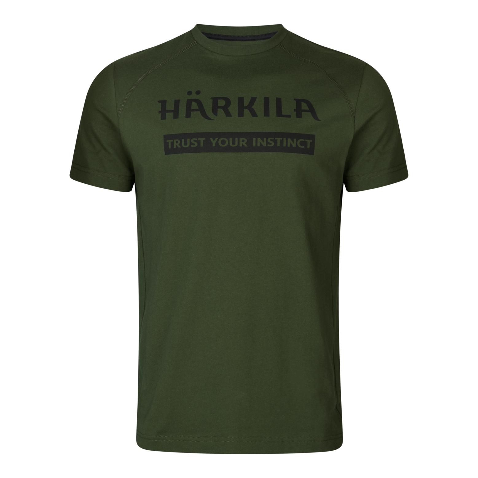 Härkila Logo T-Shirt 2er-pack - Duffel green/Phantom