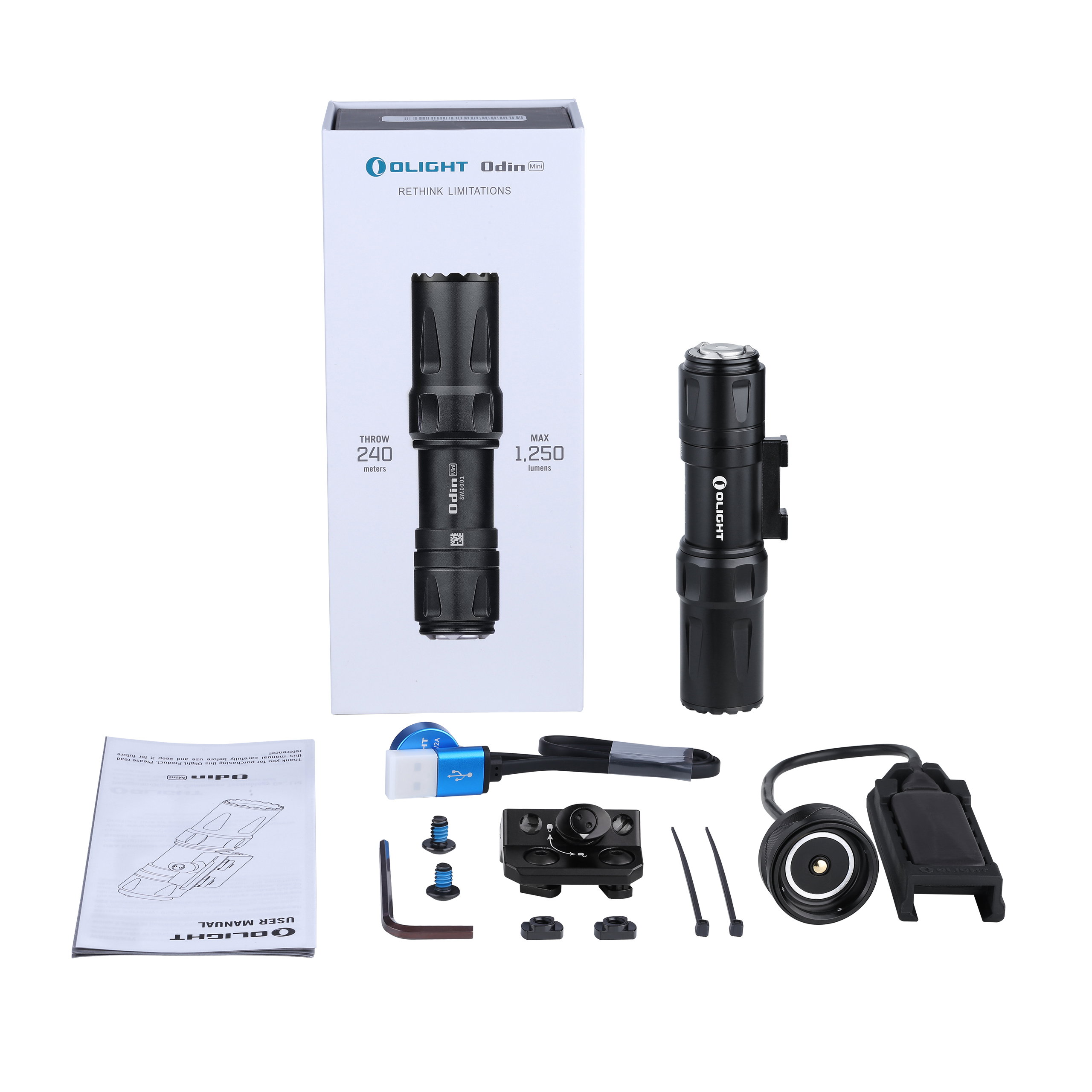 Odin mini LED Taschenlampe - Schwarz