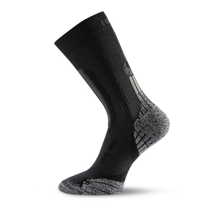 Lasting Chaussettes de randonnée ITU Medium - noir/gris