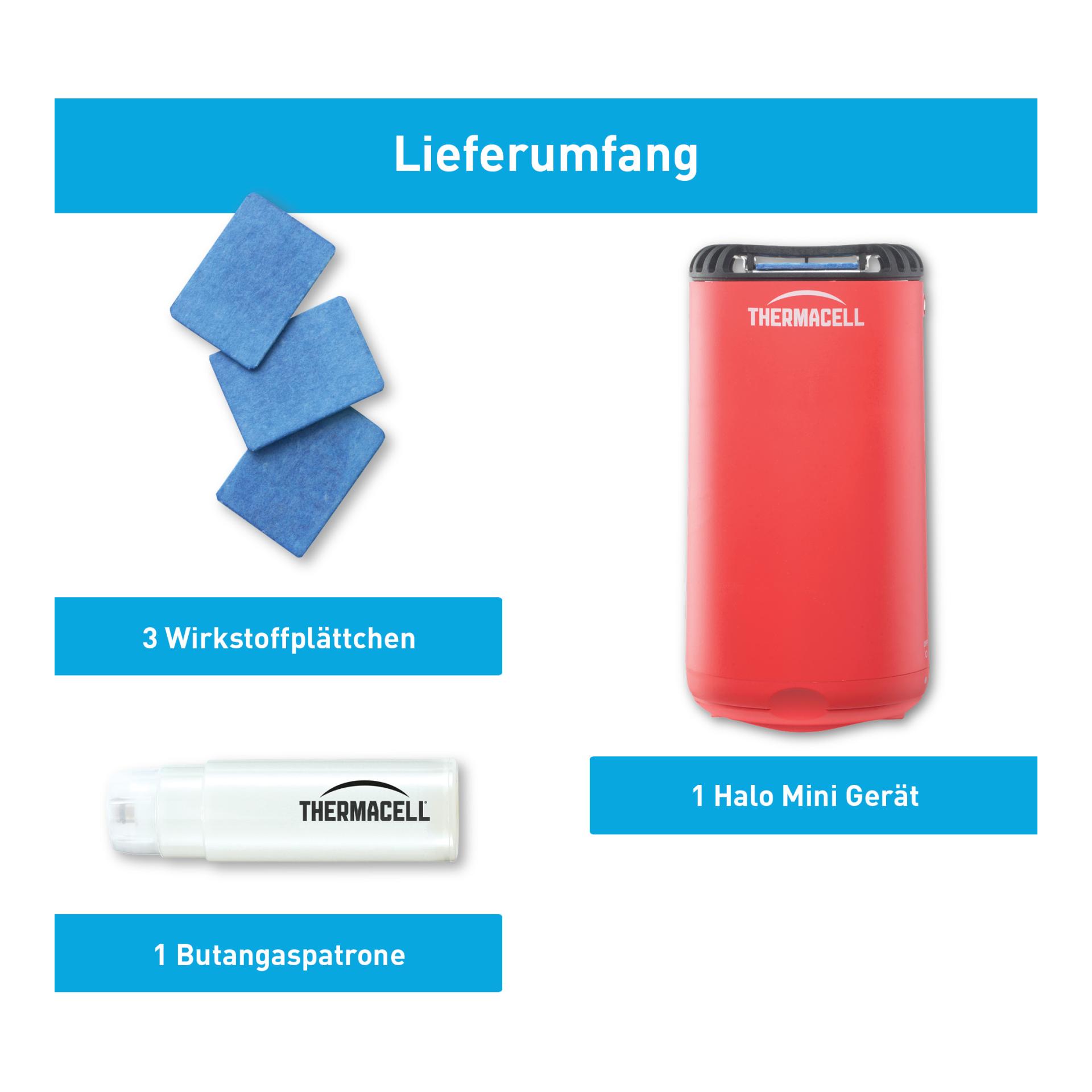 Thermacell Mückenschutzgerät HALOmini - Fiesta Red