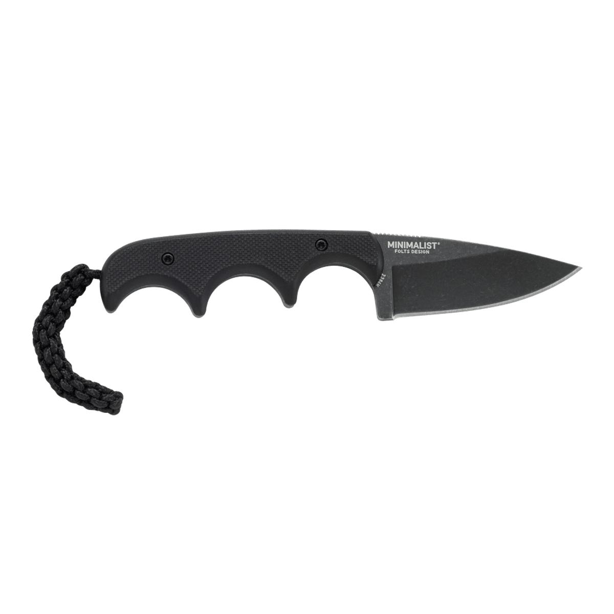 CRKT Minimalist® - Drop Point Black - EDC/Einsatzmesser mit Thermoplastic Scheide