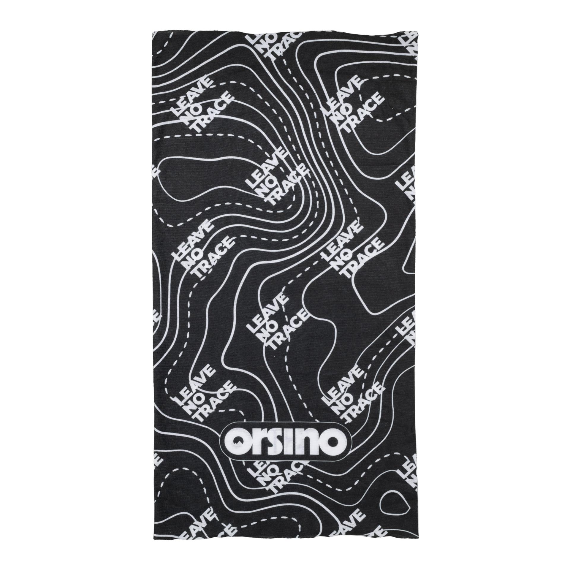 orsino Multifunktionstuch Neckwarmer Leave no trace - schwarz