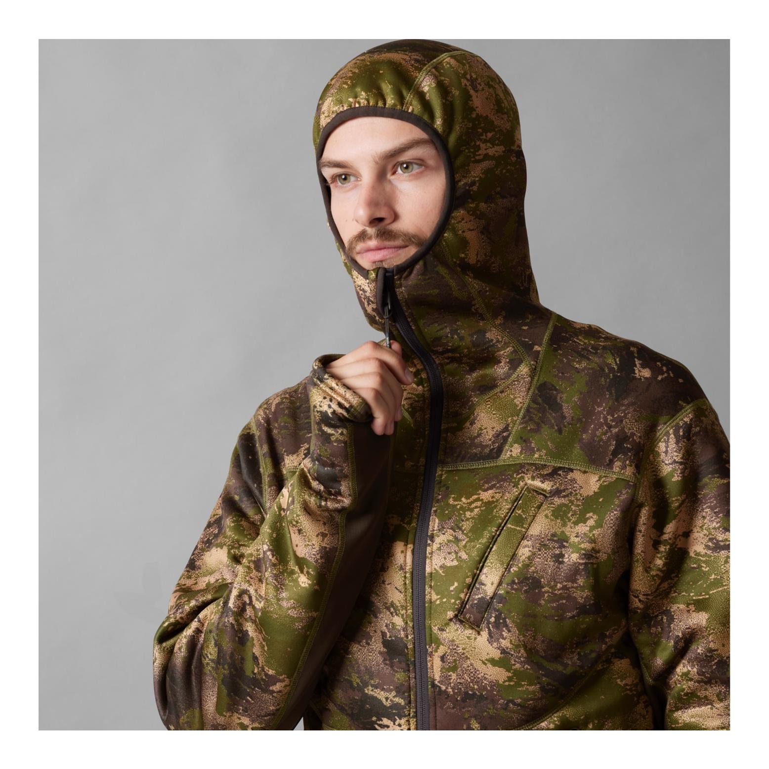 Härkila Deer Stalker Camo Fleece Hoodie - AXIS MSP® Forest green