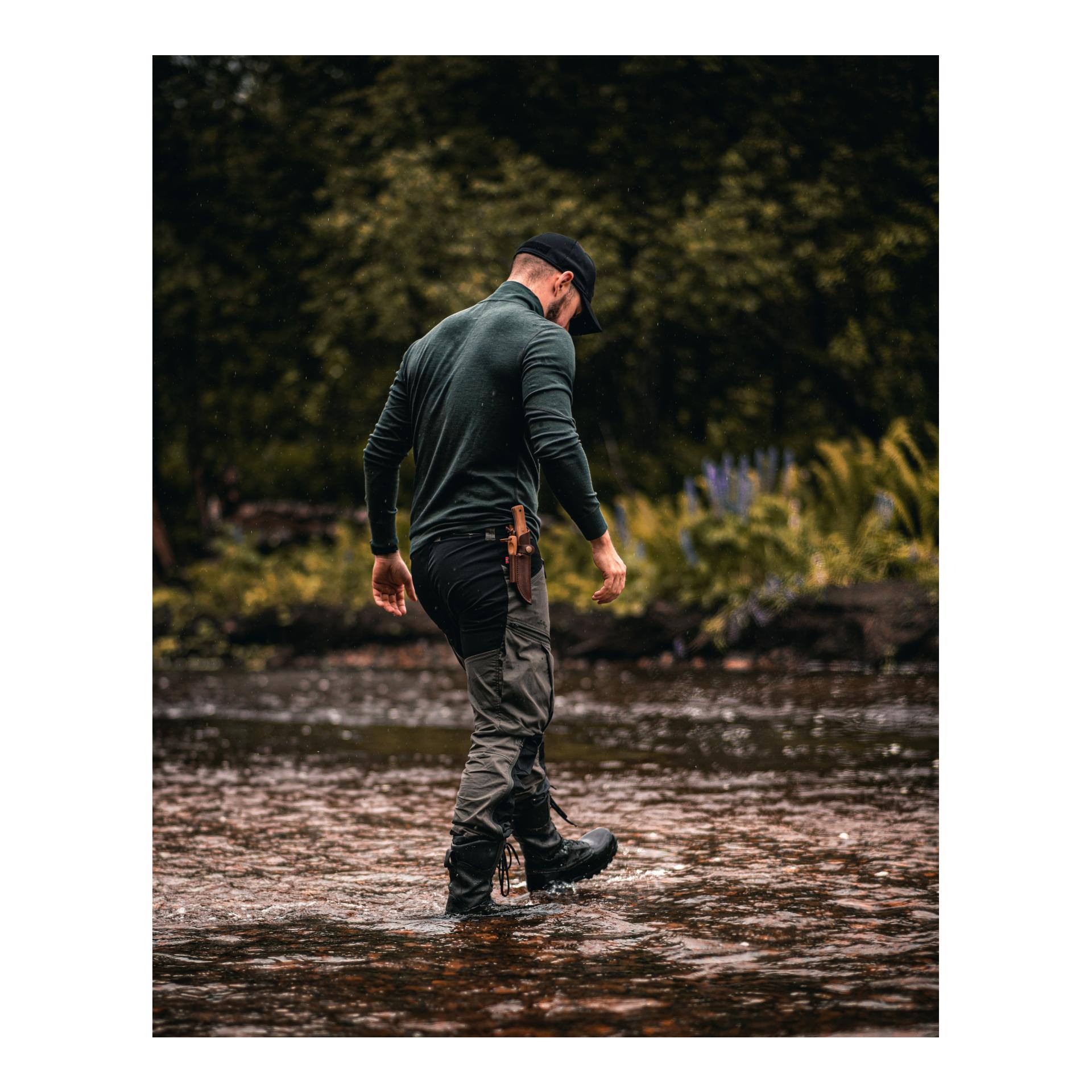 Øyo FEMUNDEN - Jagd/Outdoormesser mit Lederscheide (Full Tang)