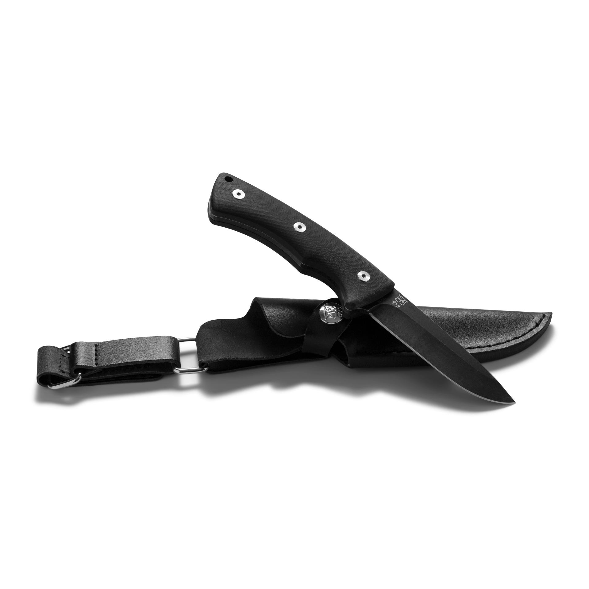 Øyo FALTEKIND - Jagd/Outdoormesser mit Lederscheide (Full Tang)