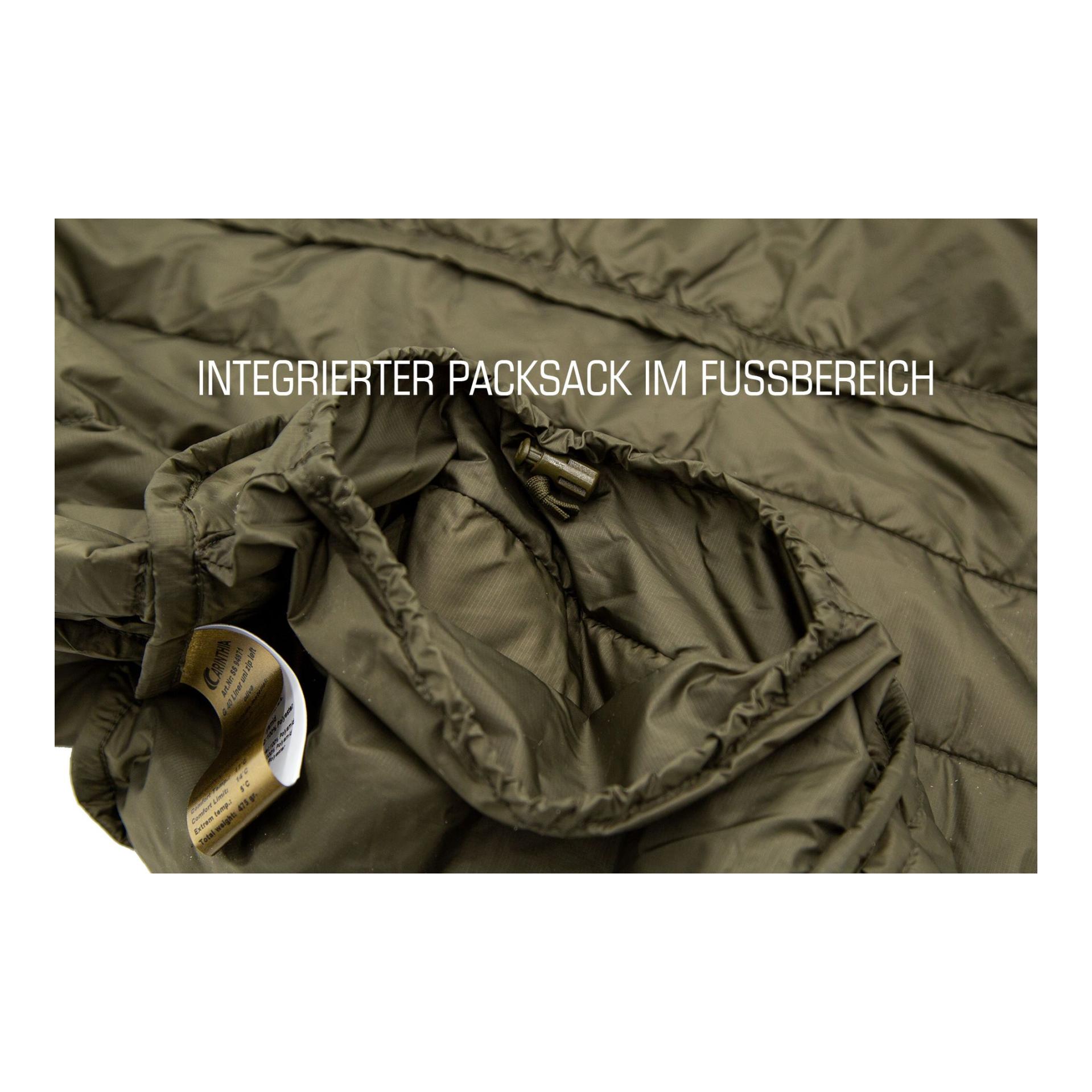 Carinthia Sac de couchage G40 Liner – vert olive