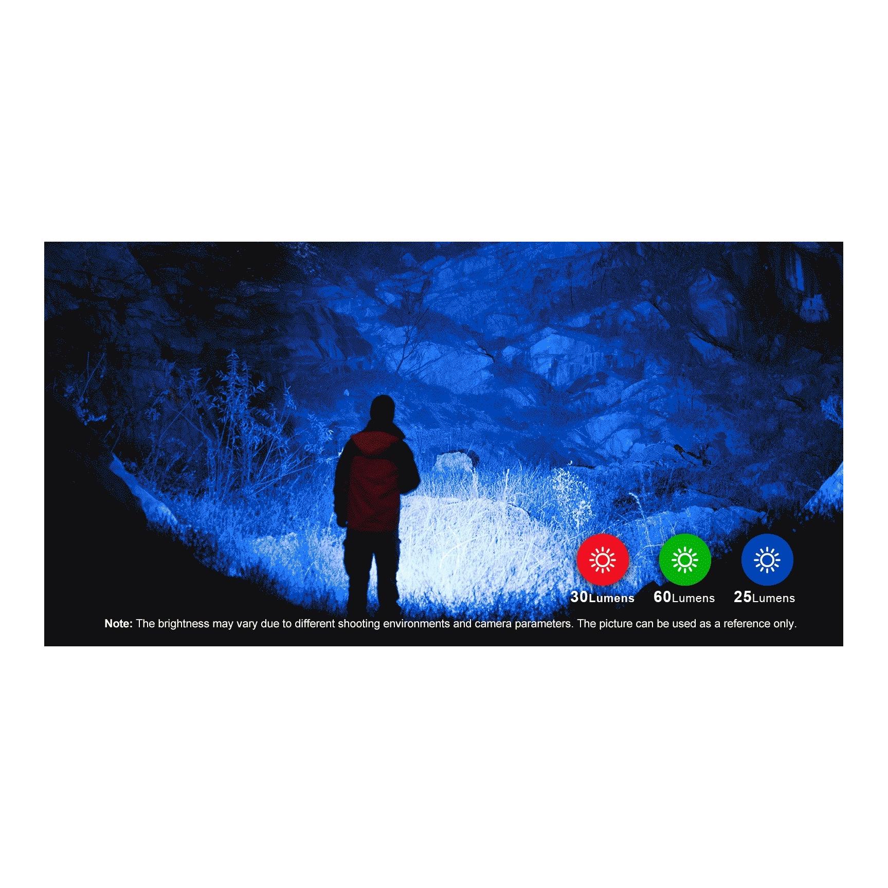 Olight Lampe torche LED Freyr à quatre couleurs - Noir