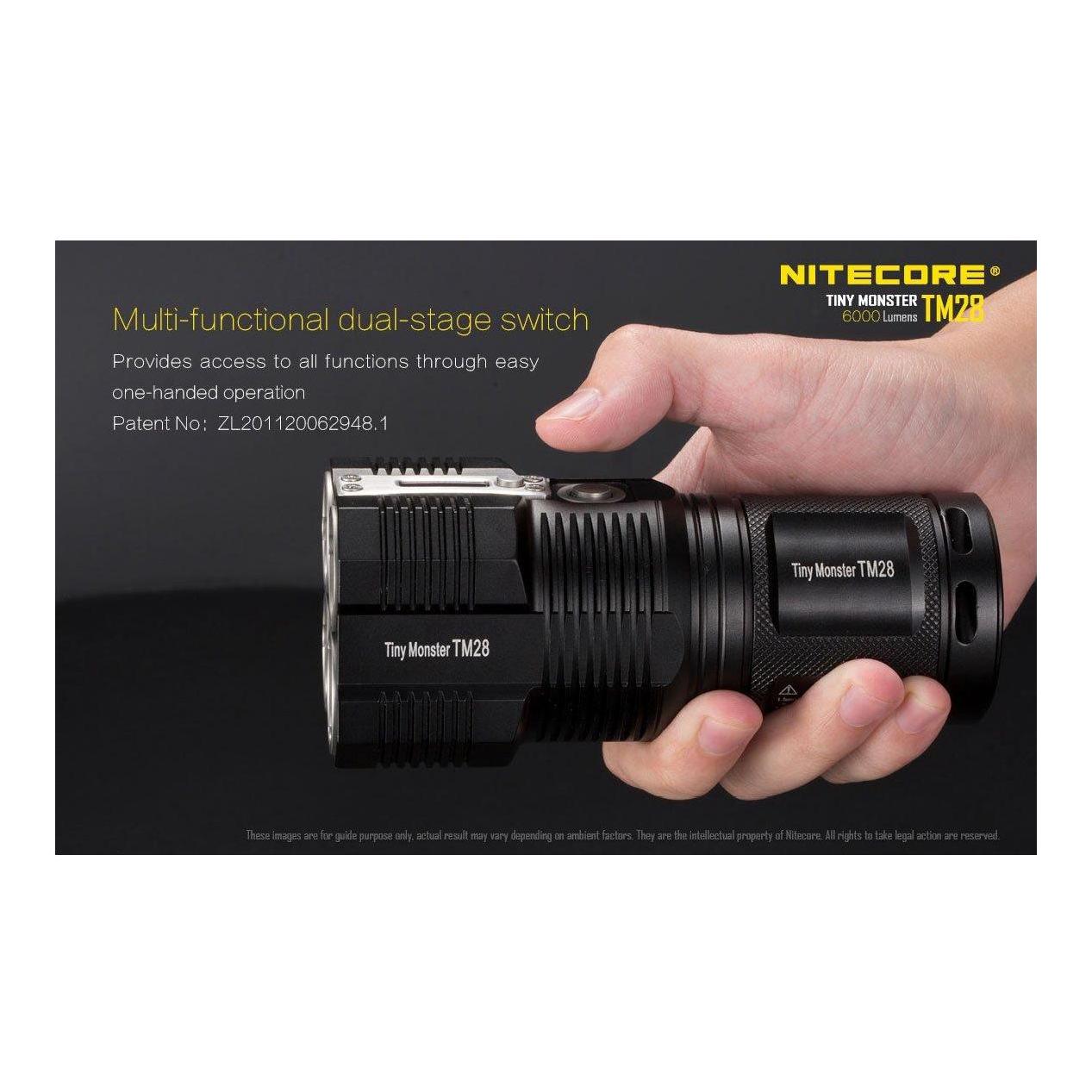 Projecteur TM28GT Tiny Monster (4 batteries IMR incluses)