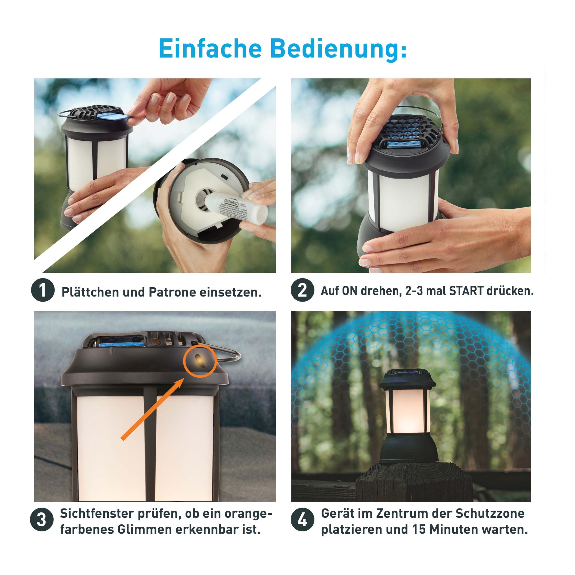 Thermacell Lanterne PSLL2 + Kit de recharge 120hr