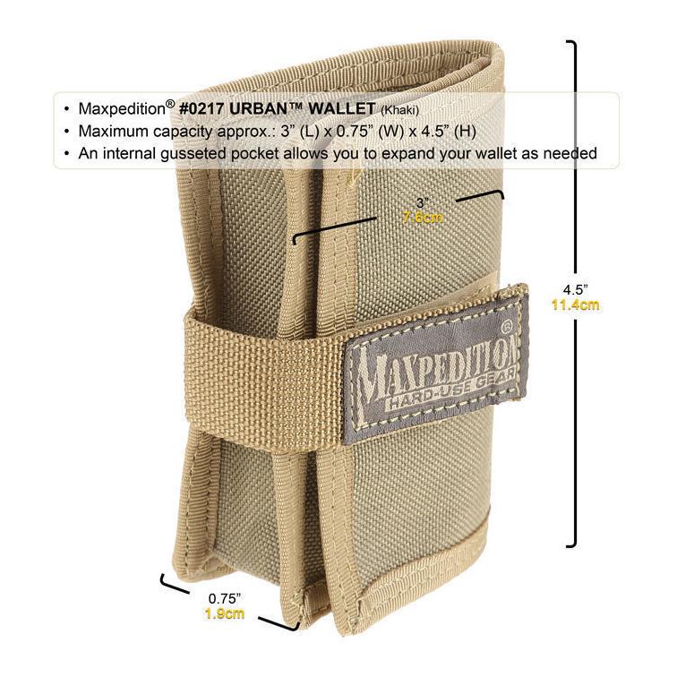 Maxpedition Urban Brieftasche - Schwarz