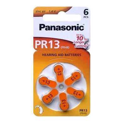 Panasonic PR13  Hörgerätbatterien - 6 Stück