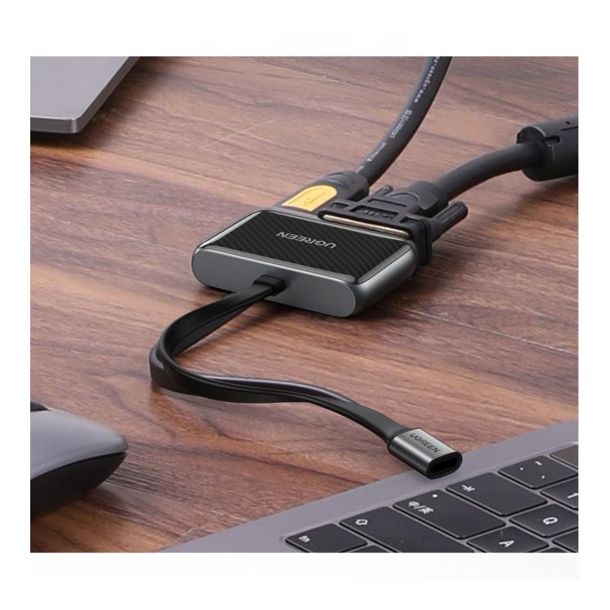 Ugreen Adaptateur USB-C pour HDMI + VGA – noir