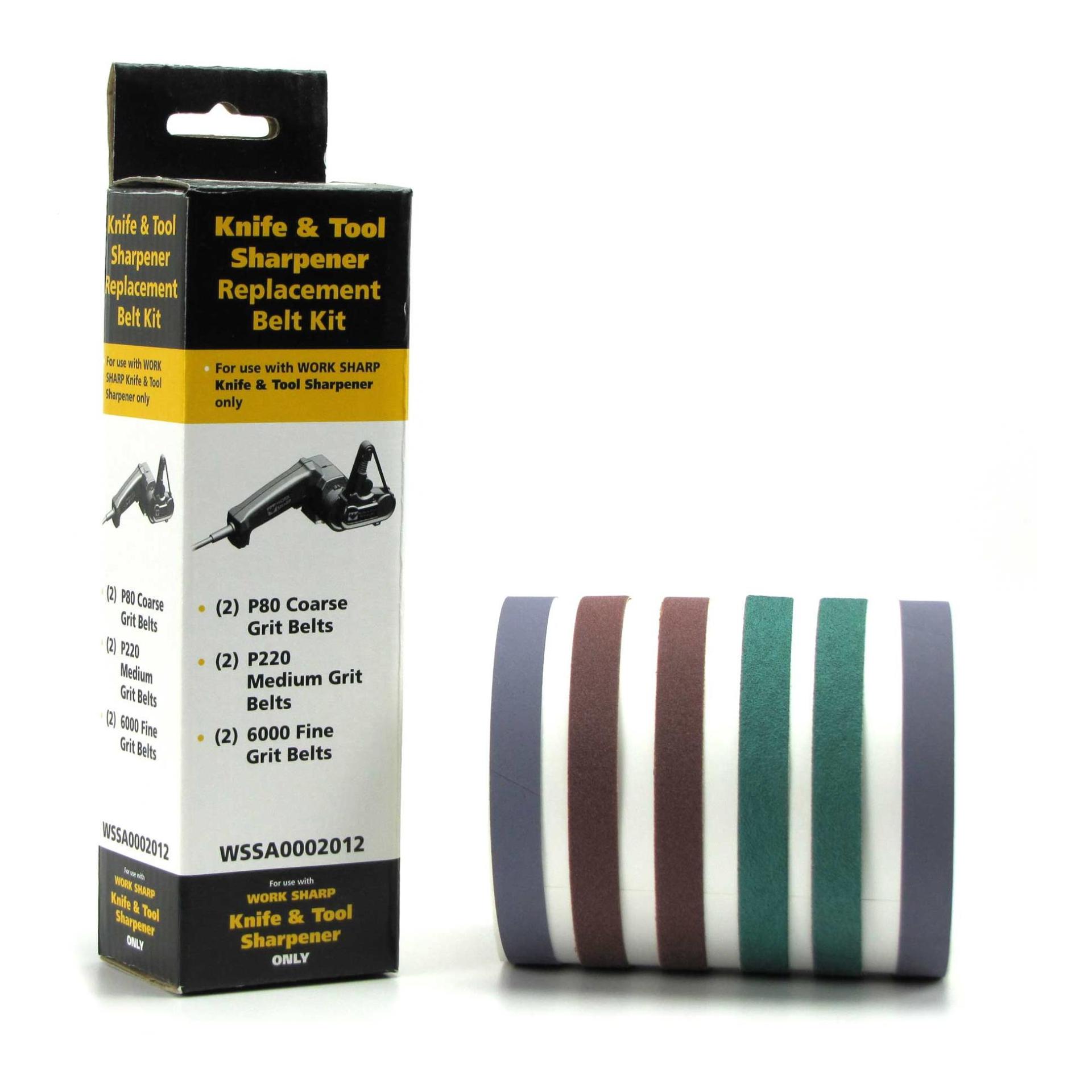 Work Sharp Assortiment de bandes d’affûtage 80 / 220 / 6000