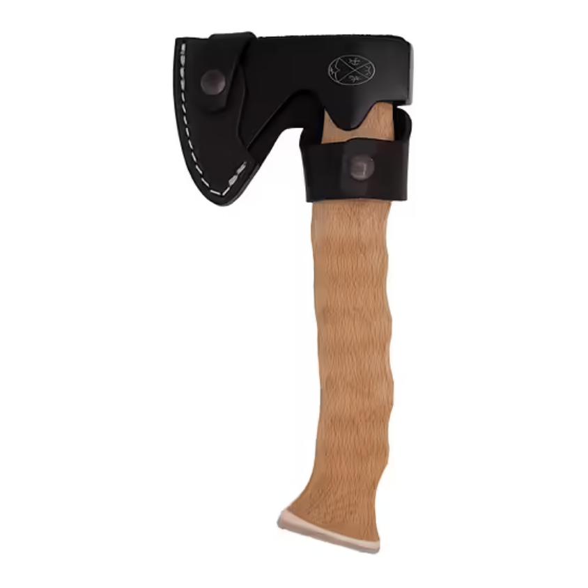 Karesuando Metsämies Hätä - High Carbon - Bushcraft Axt mit Lederscheide