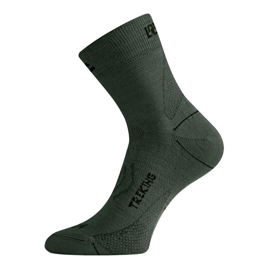 Lasting Chaussettes de trekking en mérinos TNW - vert foncé