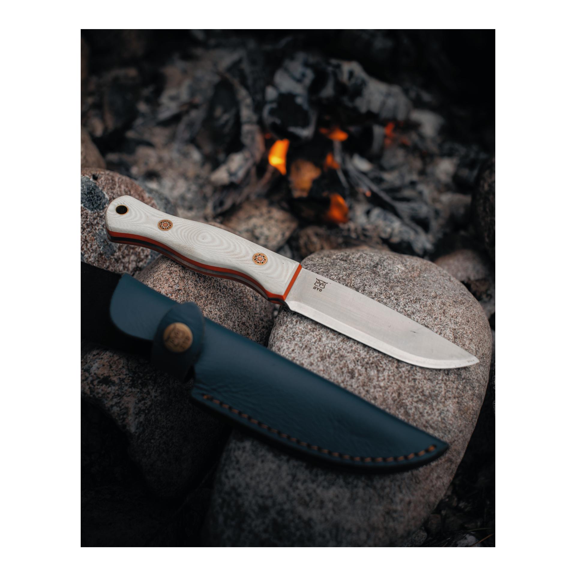 Øyo SVALBARD - Jagd/Outdoormesser mit Lederscheide (Full Tang)