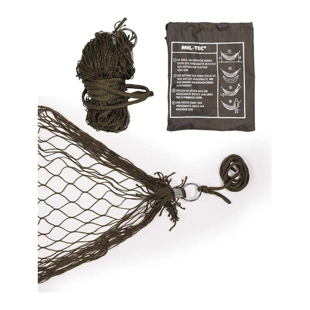 MIL-TEC Mini-Hängematte mit Packsack - oliv