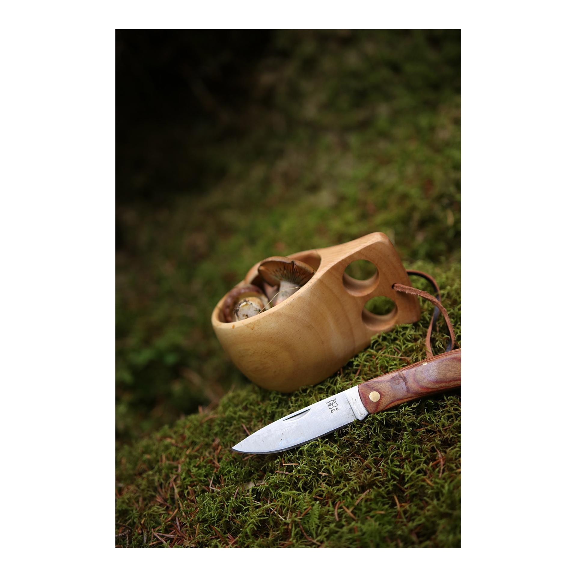 Øyo MARKA - Jagd/Outdoorklappmessesr mit Lederhülle