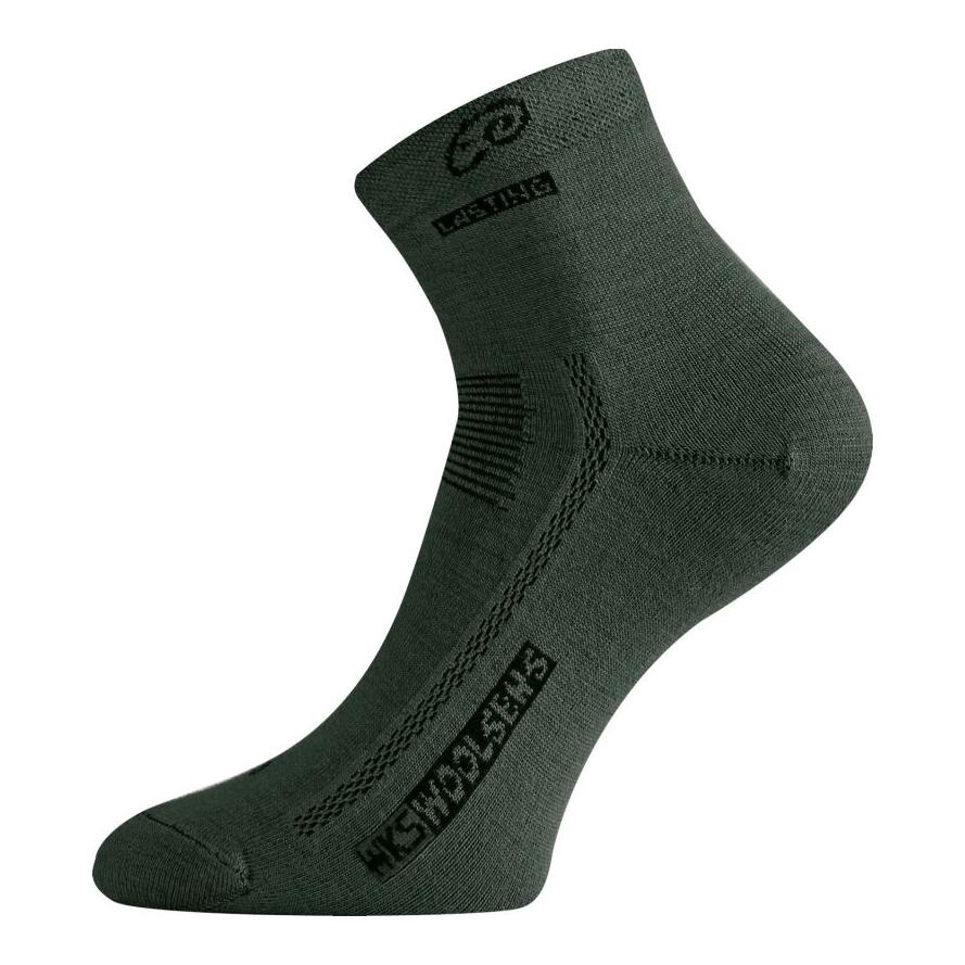 Lasting Chaussettes de randonnée unisexe en mérinos WKS Sommer - olive