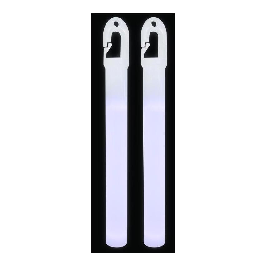 BCB Bâtons lumineux Light Sticks blancs, 2 pcs.