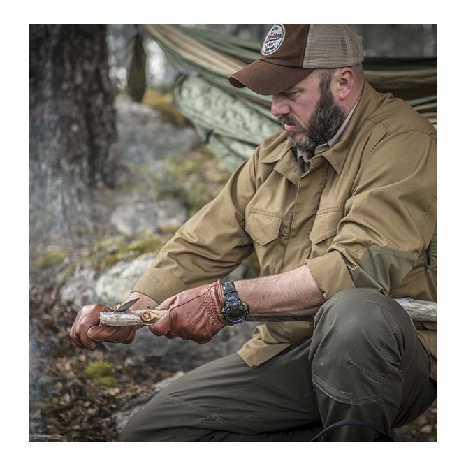 Helikon Shirt Woodsman - Coyote / Taiga Grün