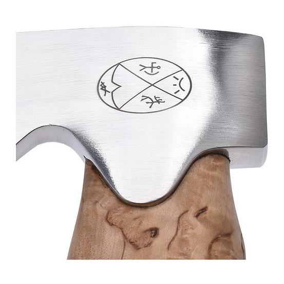 Karesuando Unna Aksu - Natur - Jagdaxt mit Lederscheide