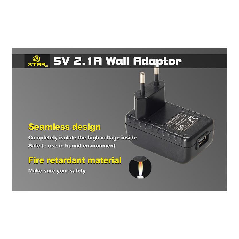 XTAR USB - Netz Adapter 5V / 2.1A (AA001)