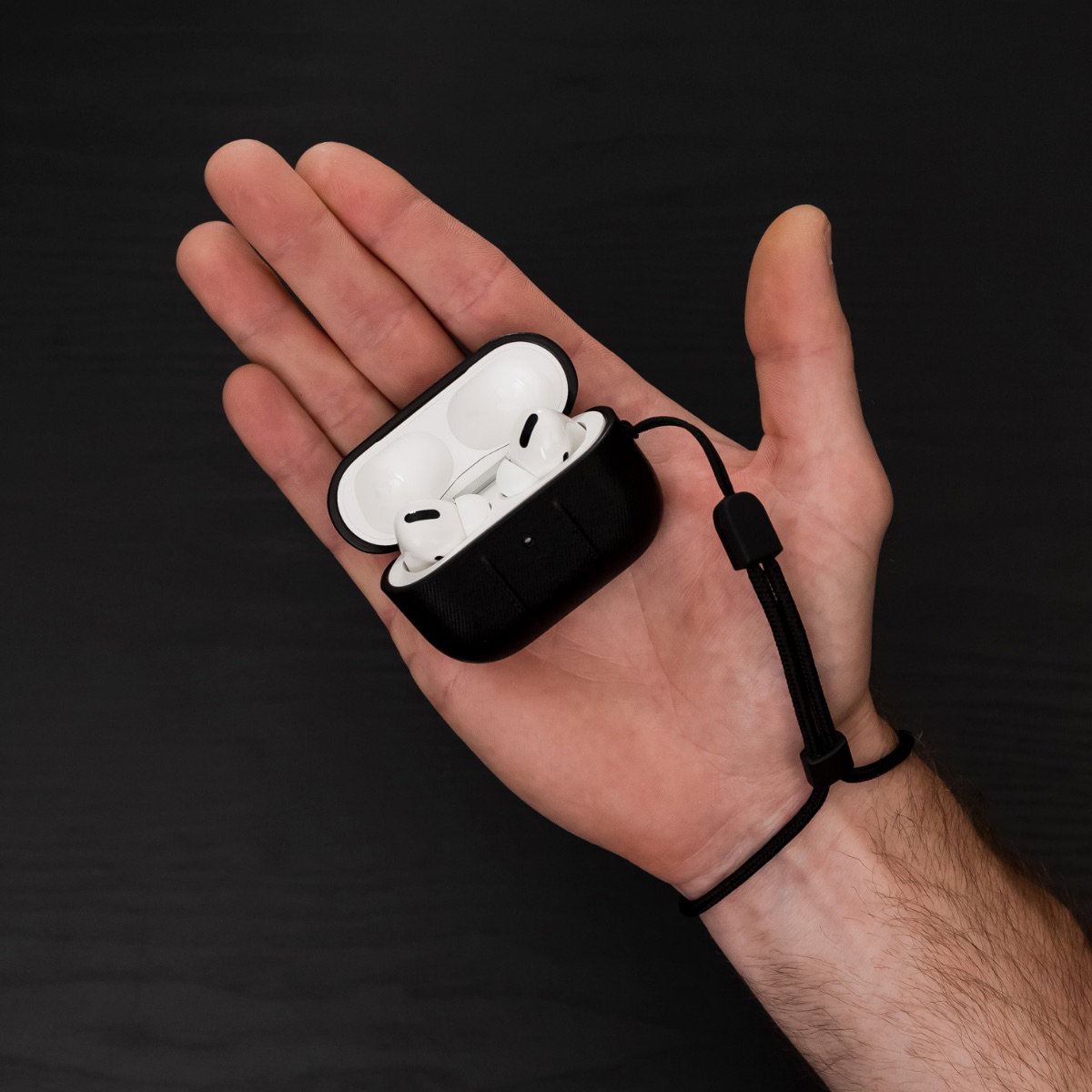 Housse noire pour AirPods