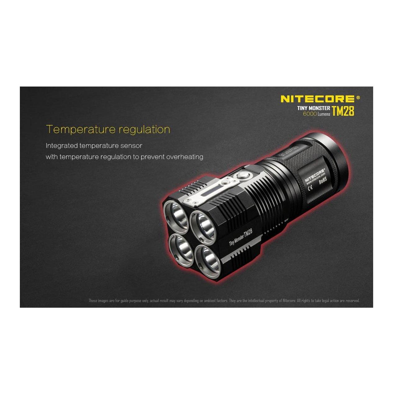 Projecteur TM28GT Tiny Monster (4 batteries IMR incluses)