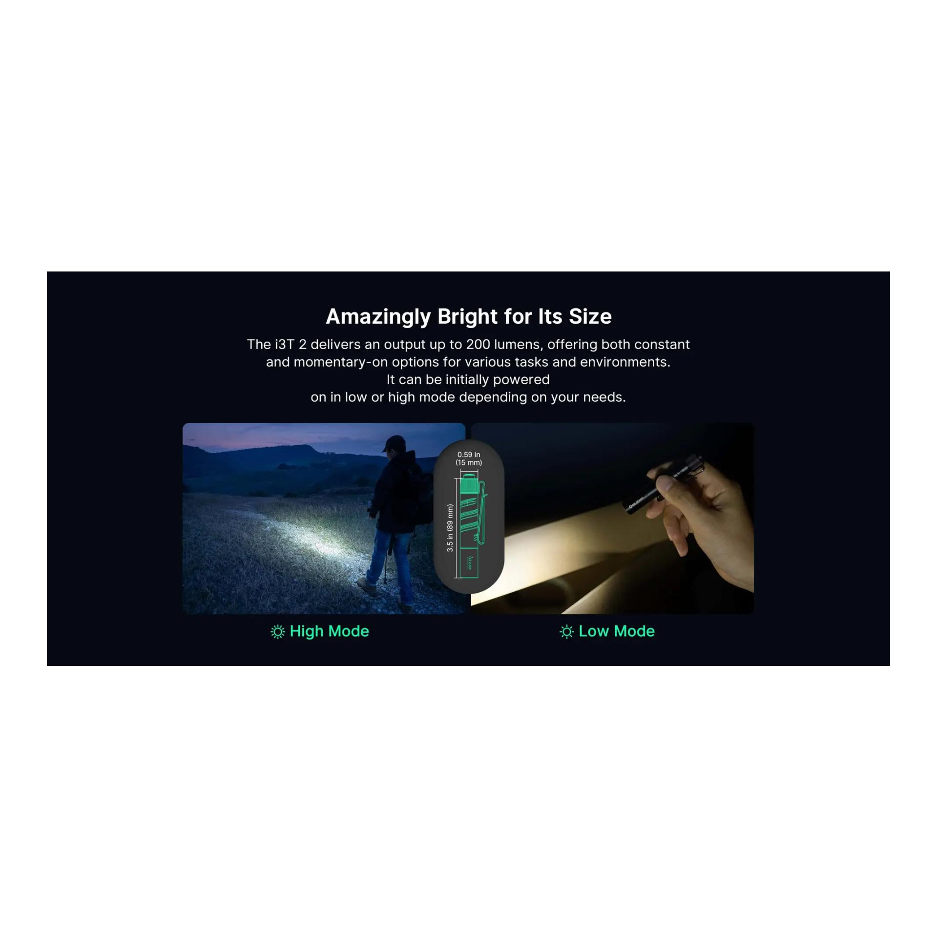 Olight I3T 2 EOS - Lampe de poche EDC