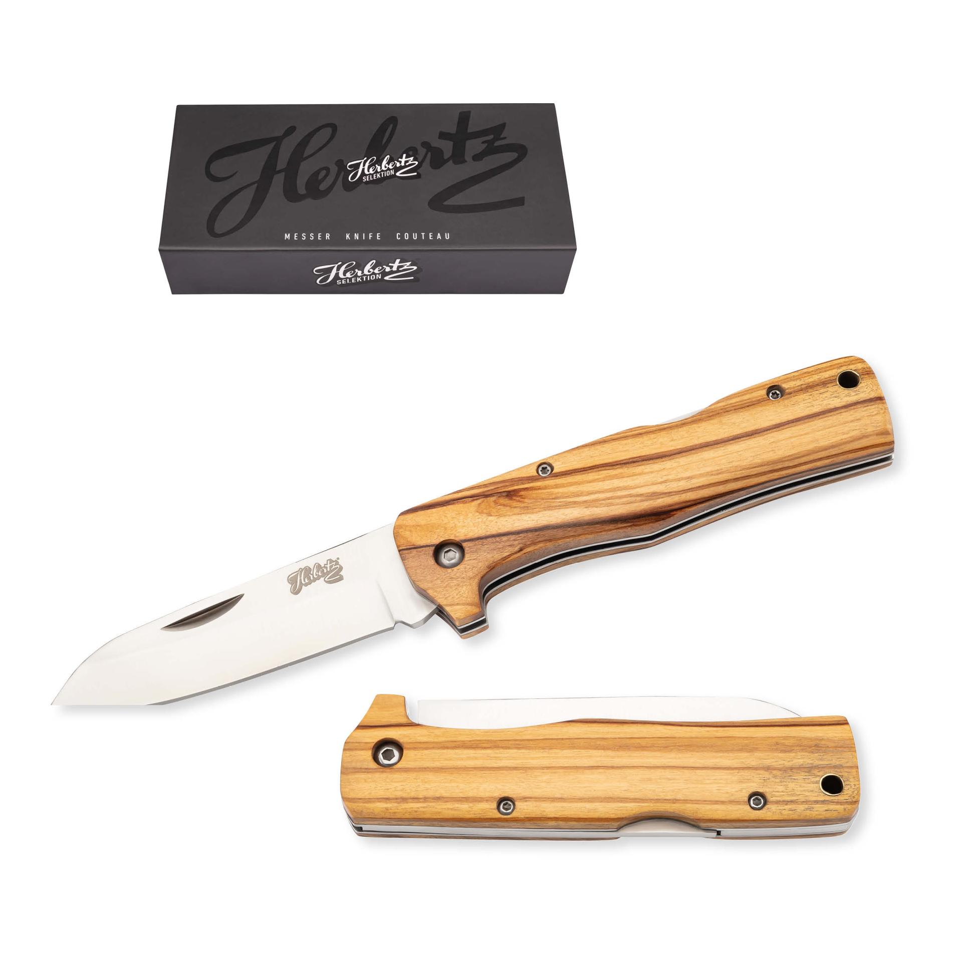 Herbertz Selektion Taschenmesser Olivenholz