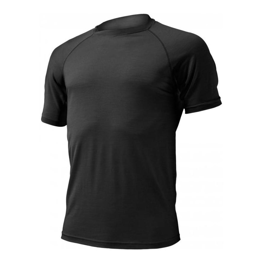 Lasting T-shirt Quido homme en laine mérinos, 160 g - noir
