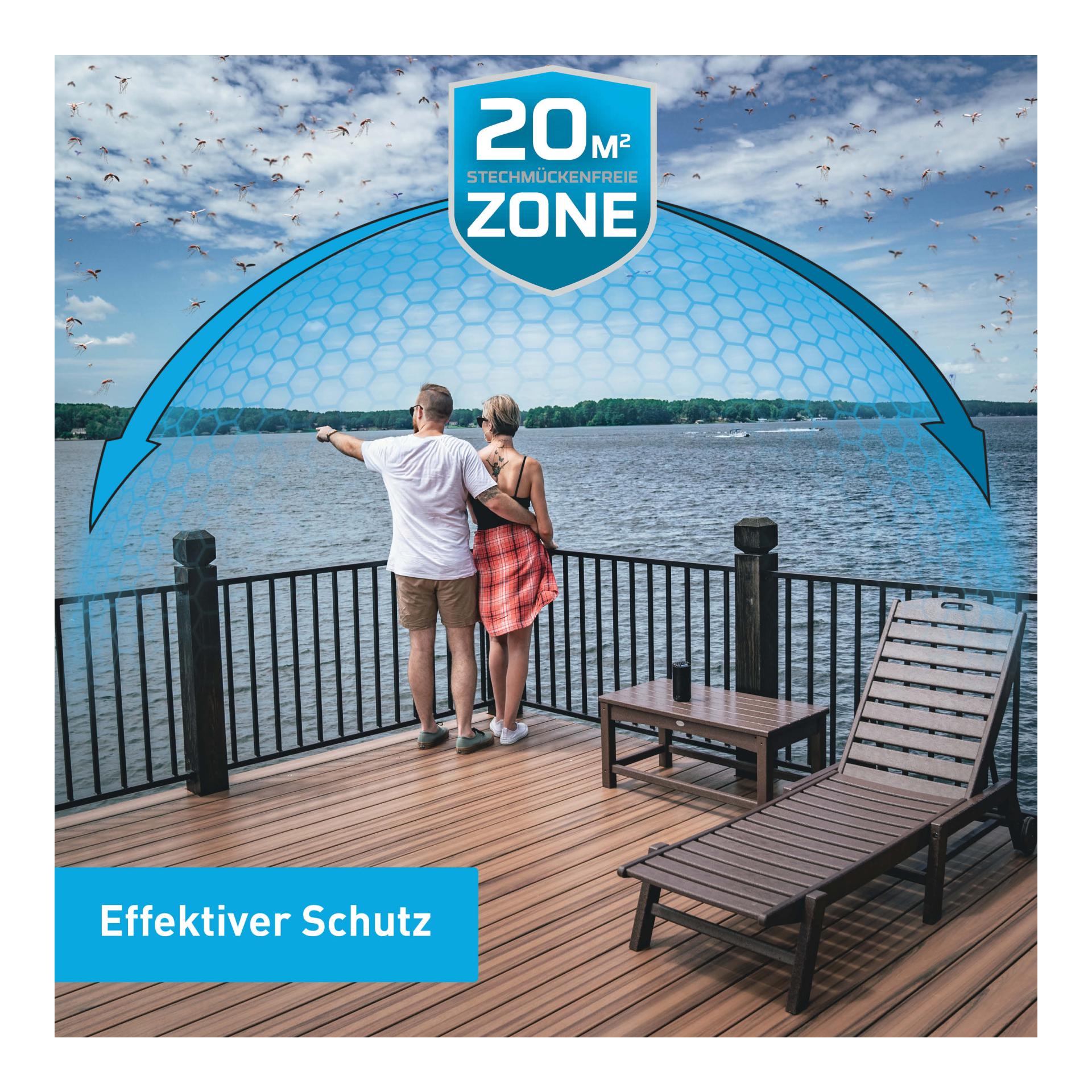 Thermacell Mückenschutz Set: HALOmini Schwarz + Nachfüllpack 120Std