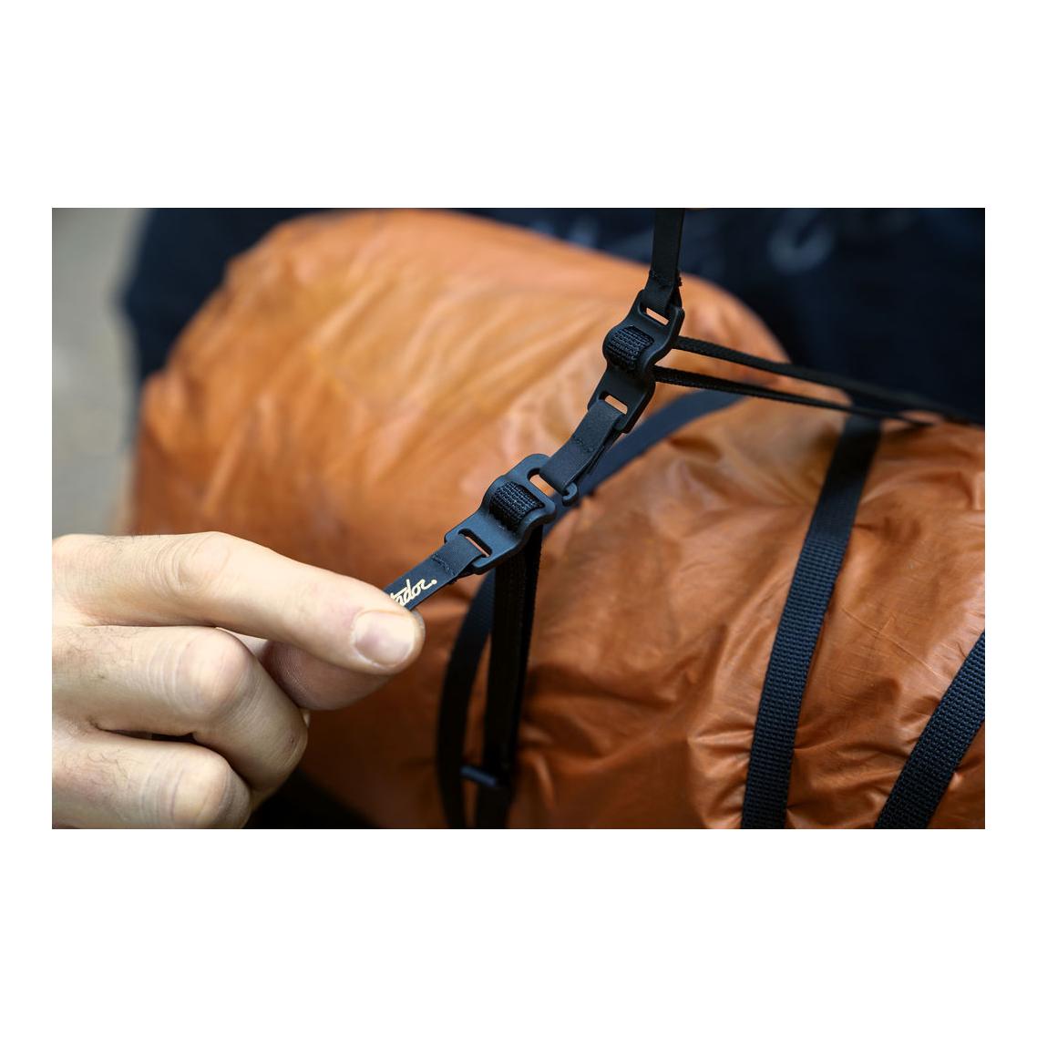 Matador Better Tether Ausrüstungs-Straps 2er Pack - Schwarz