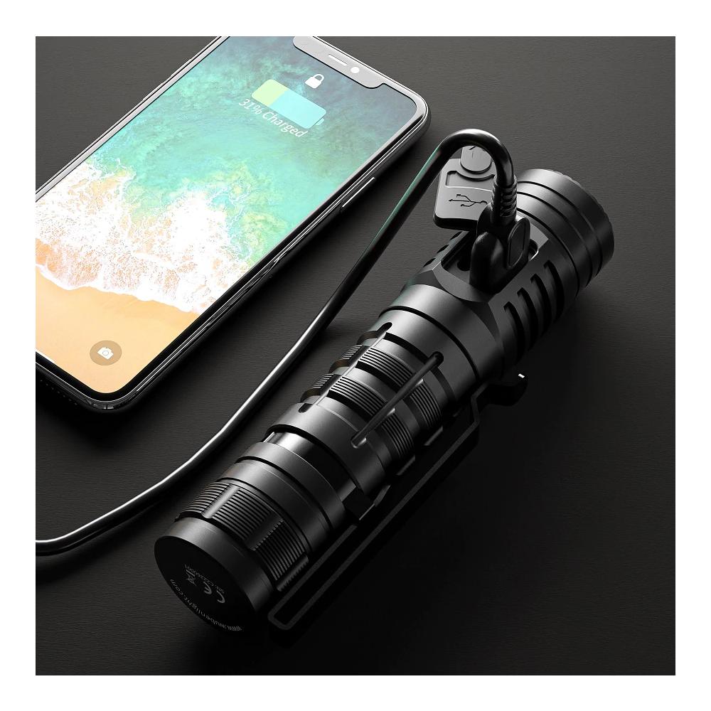 C2 LED Taschenlampe mit Powerbankfunktion