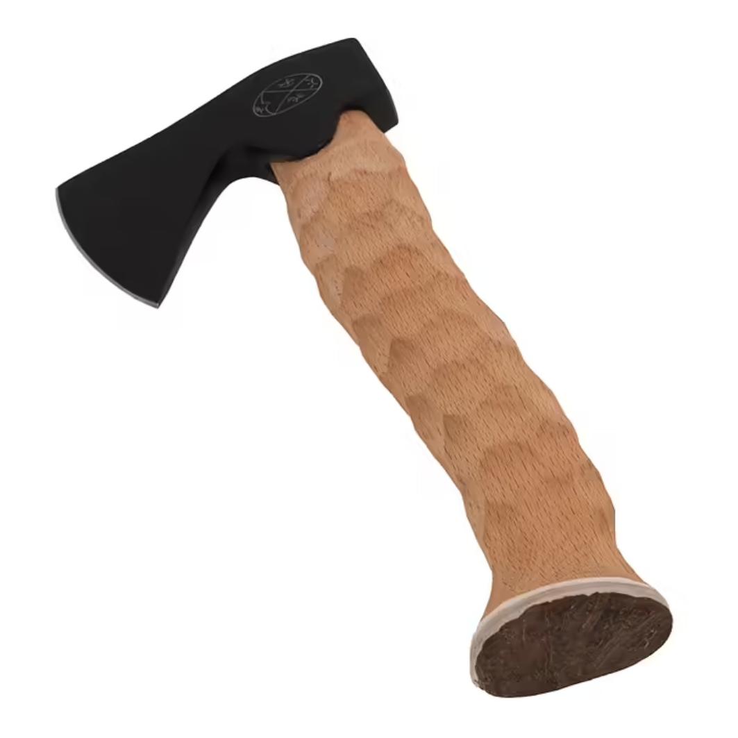 Karesuando Metsämies Hätä - High Carbon - Bushcraft Axt mit Lederscheide