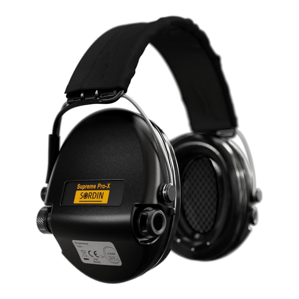 Sordin Supreme Pro X avec bande avec coussinets en mousse