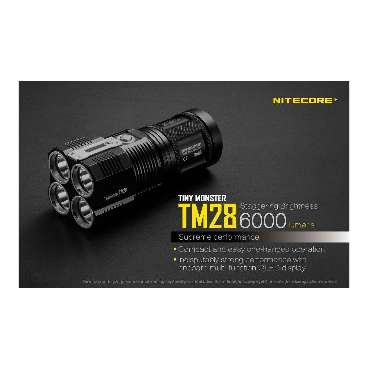 Projecteur TM28GT Tiny Monster (4 batteries IMR incluses)