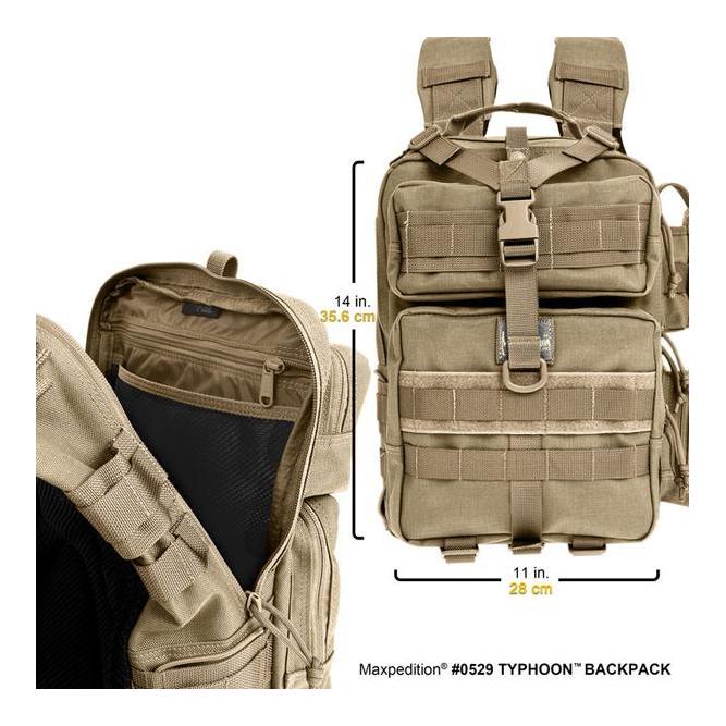 Typhoon Rucksack 13L - Khaki / Foliage