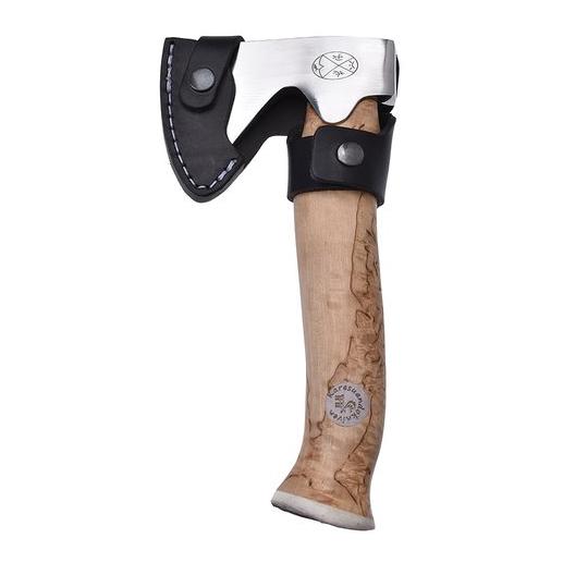 Karesuando Unna Aksu - Natur - Jagdaxt mit Lederscheide