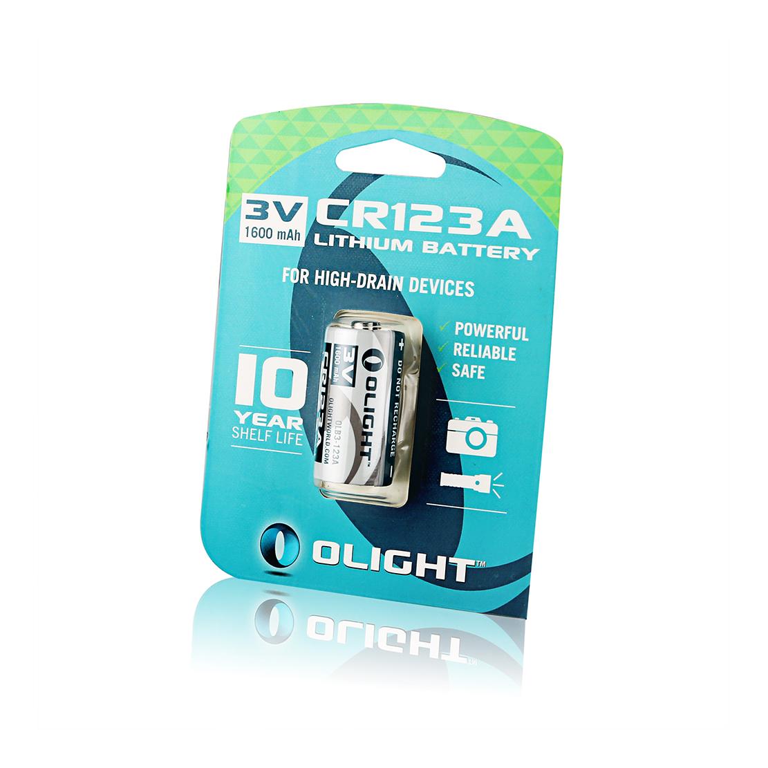 Olight CR123A 1600mAh Batterie - Grau