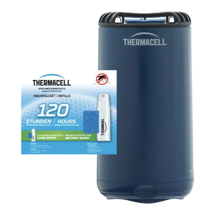Thermacell Mückenschutz Set: HALOmini Navy + Nachfüllpack 120+Std