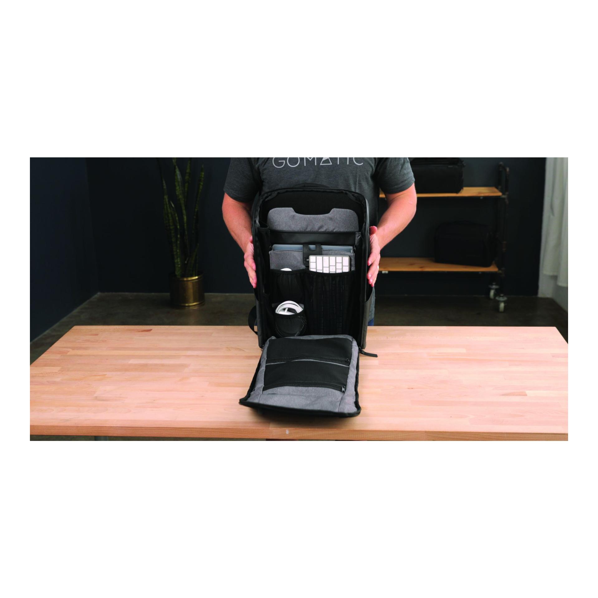 Gomatic Set Everyday Backpack und Kopfhörer