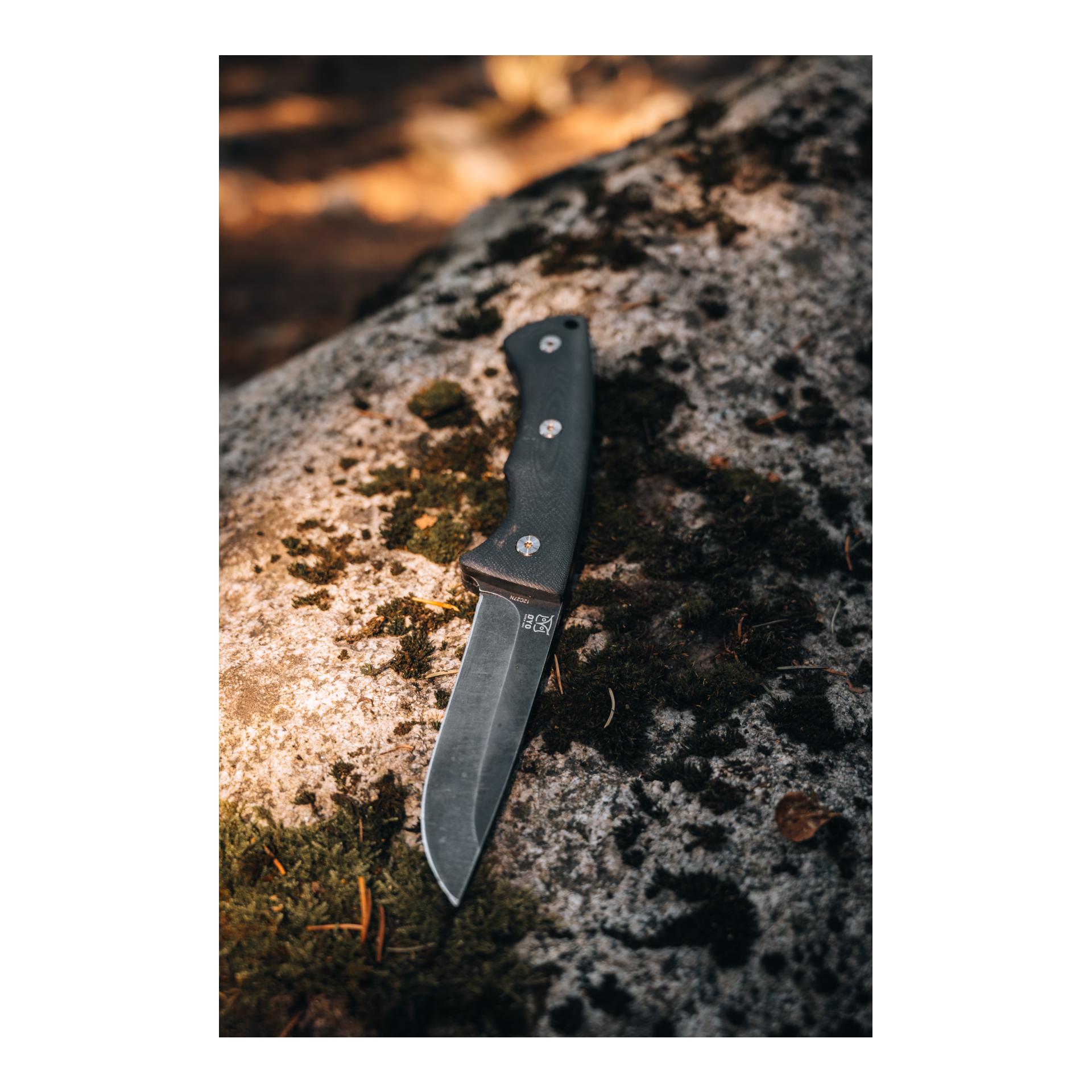 Øyo FALTEKIND - Jagd/Outdoormesser mit Lederscheide (Full Tang)