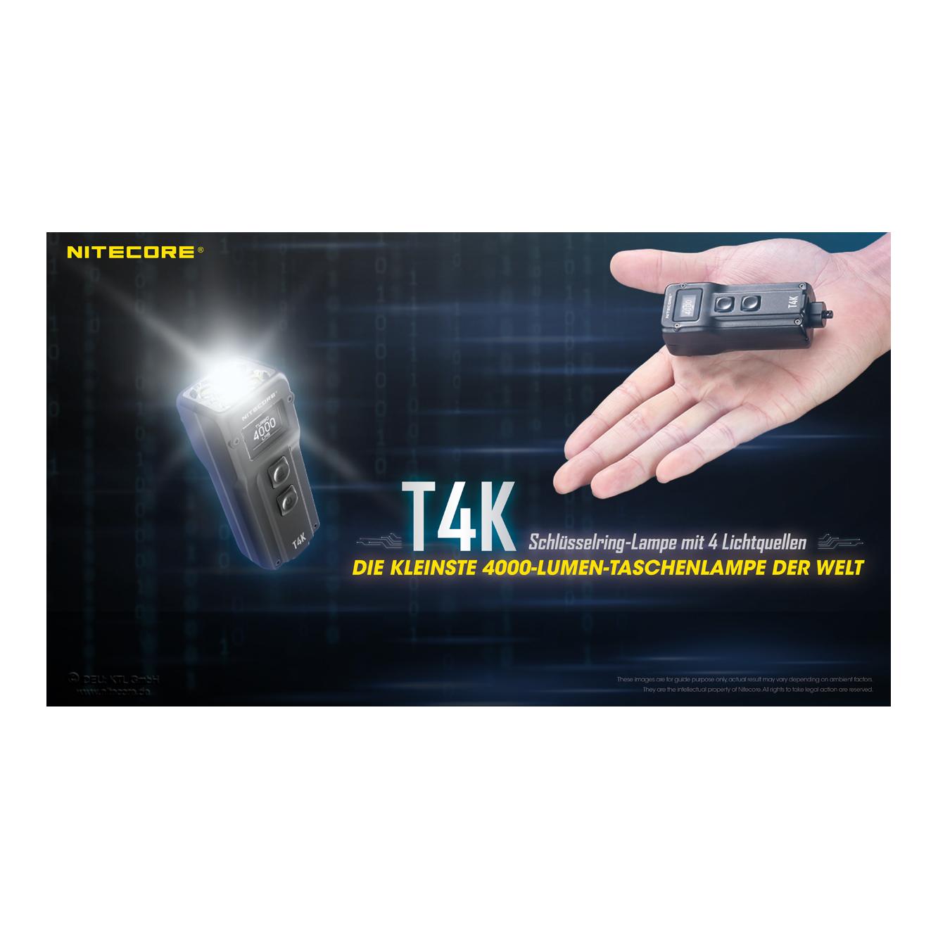 Nitecore T4K - 4000 Lumen