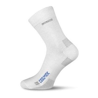Lasting Chaussettes de trekking unisexe Coolmax® OLI - blanc